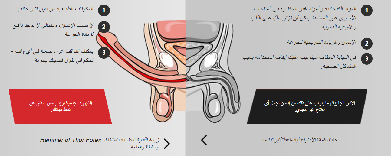 حبوب تورو لتقوية الجنس Hammer Of Thor